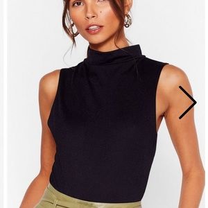 Mock neck Black Bodysuit